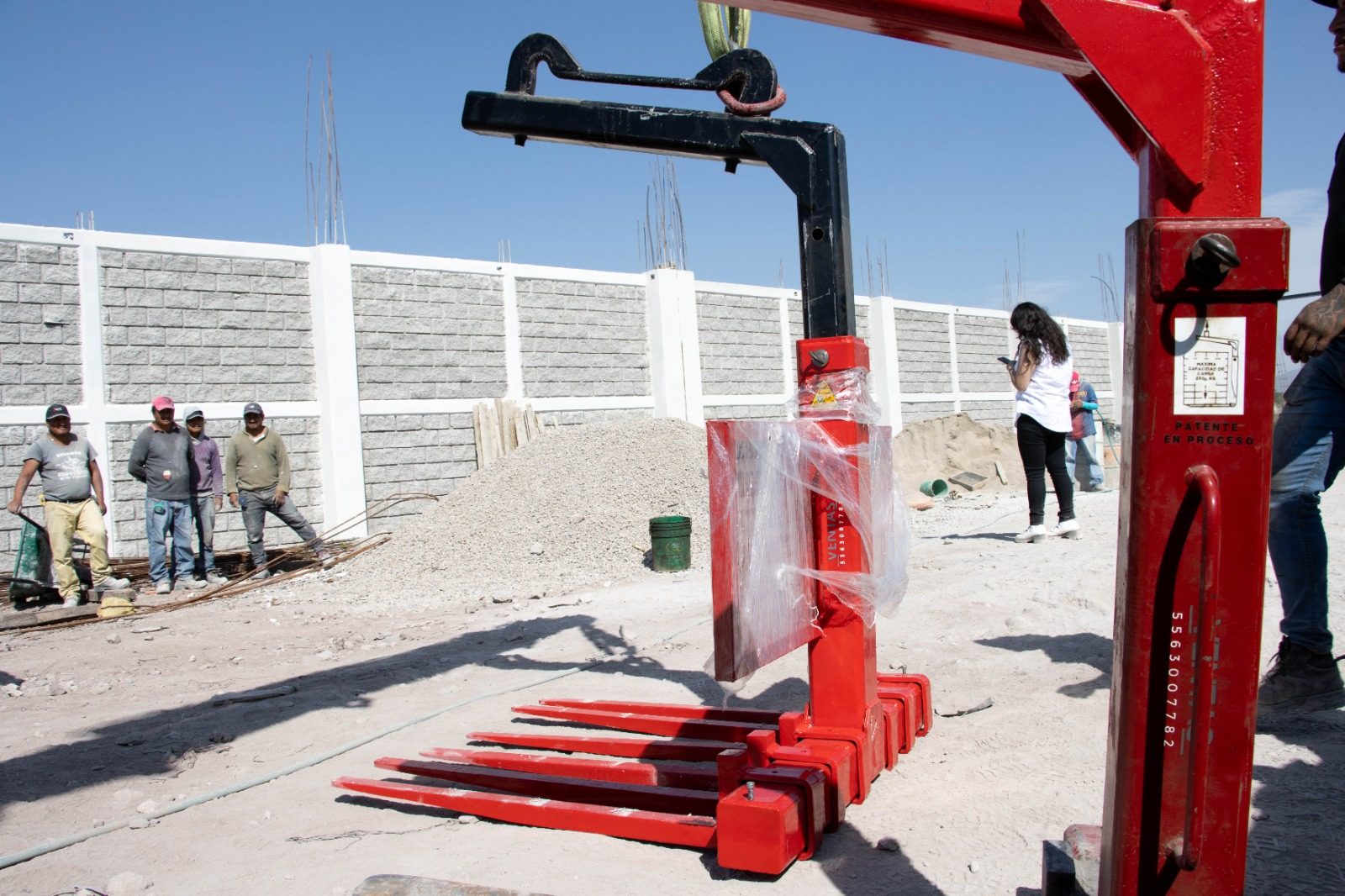 Porta Pallet para Grúa HIAB Modelo 6 Uñas | Nuevo | Capacidad 2.5 Ton